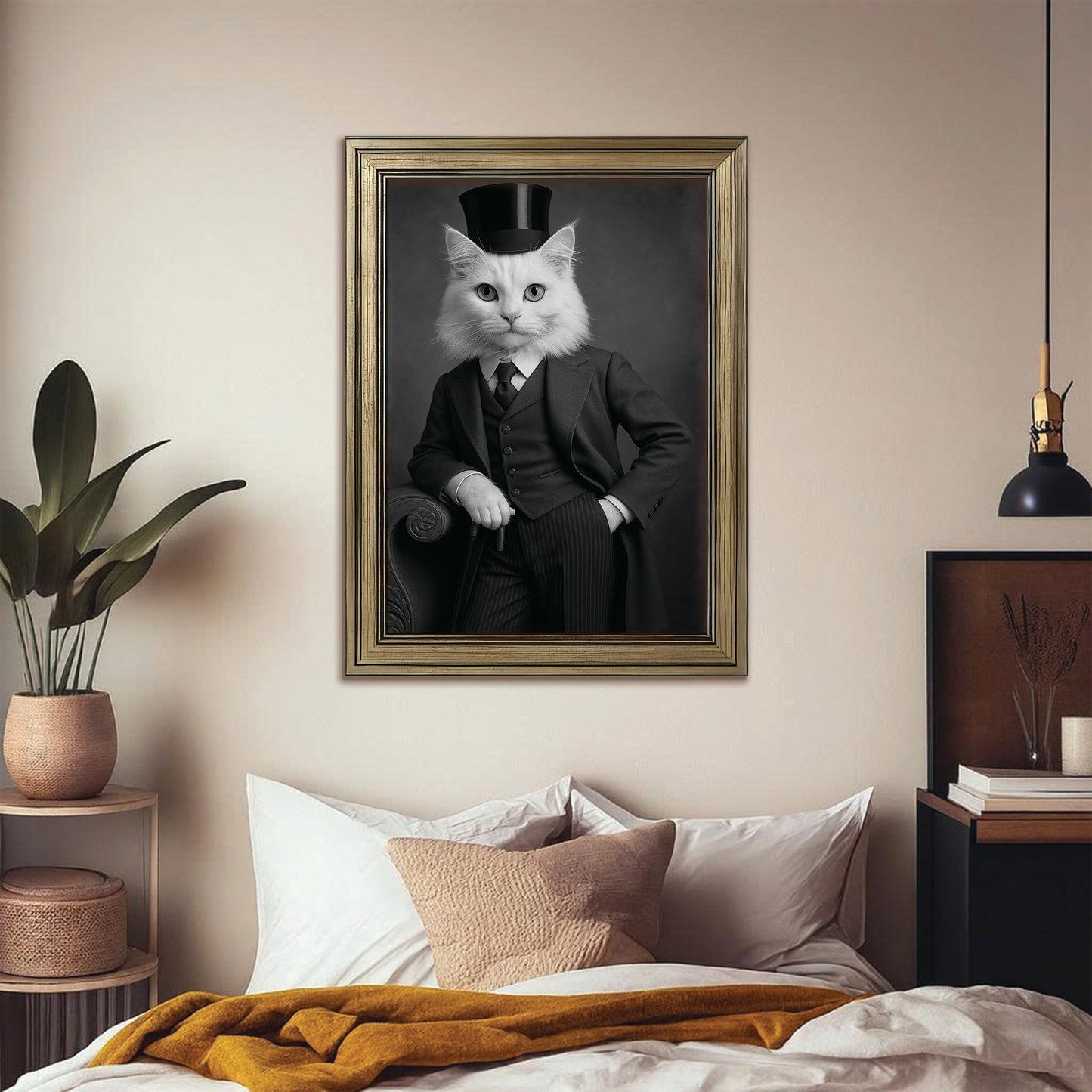 Custom Photo Gentleman Cat Gift For Cat Lovers