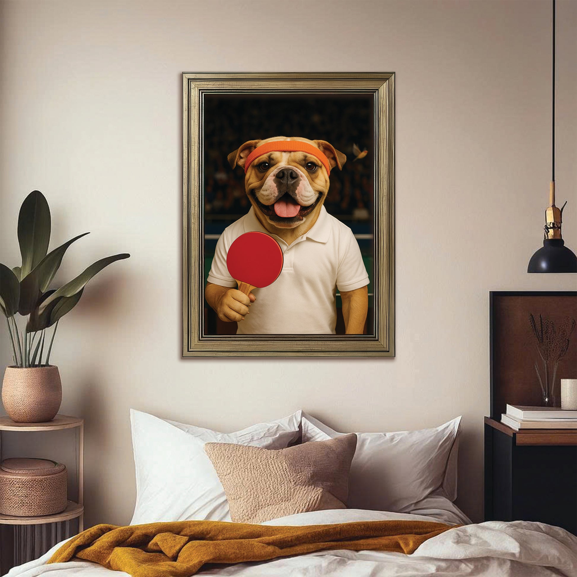 Custom Photo Table Tennis Dog Gift For Dog Lovers