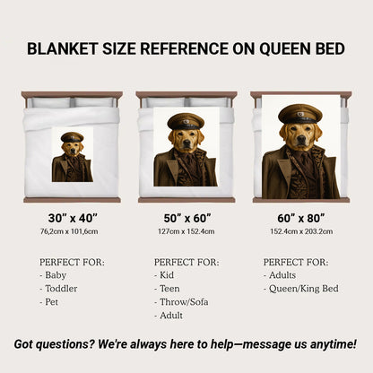 Custom Photo Captain Dog Canvas