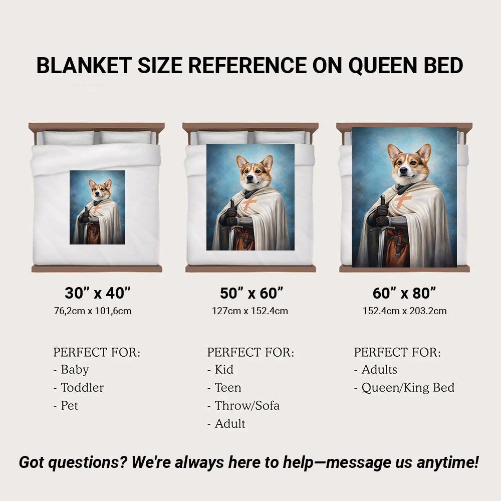 Custom Photo Priest Dog BlanketGift For Dog Lovers