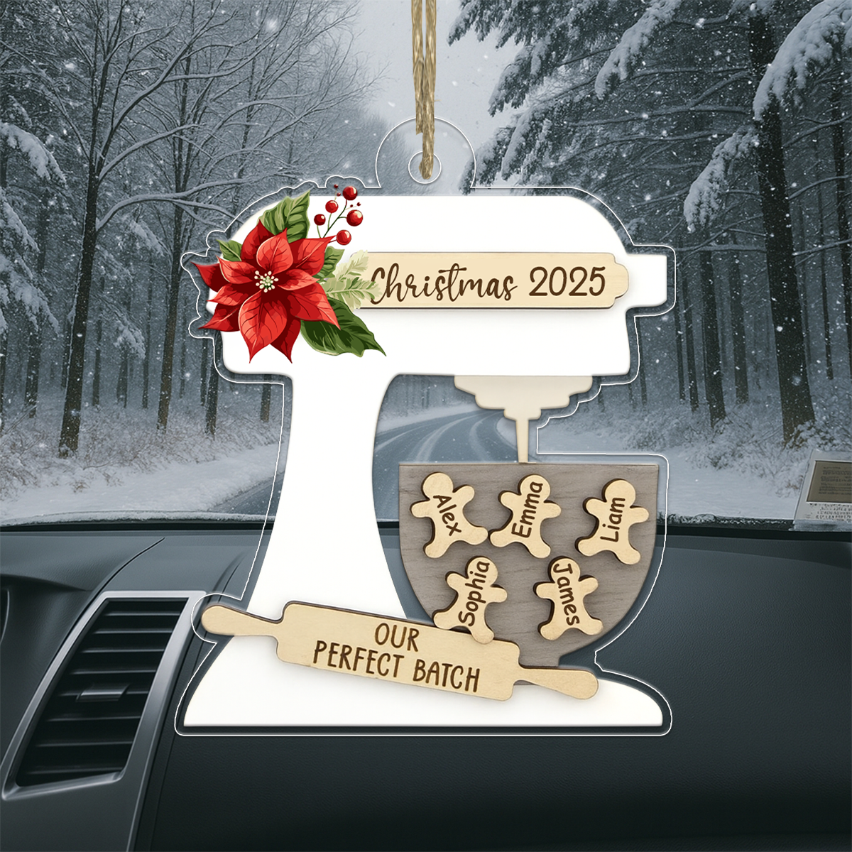 job acrylic ornament