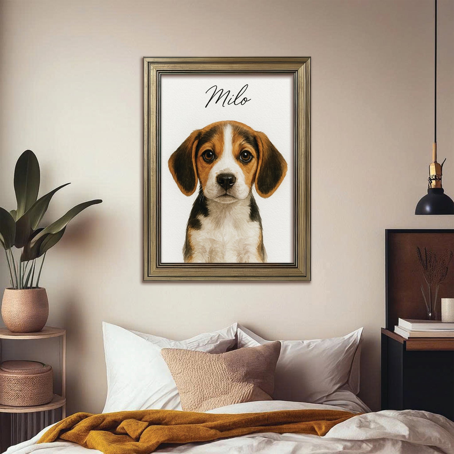 Custom Dog Portraint And With Name