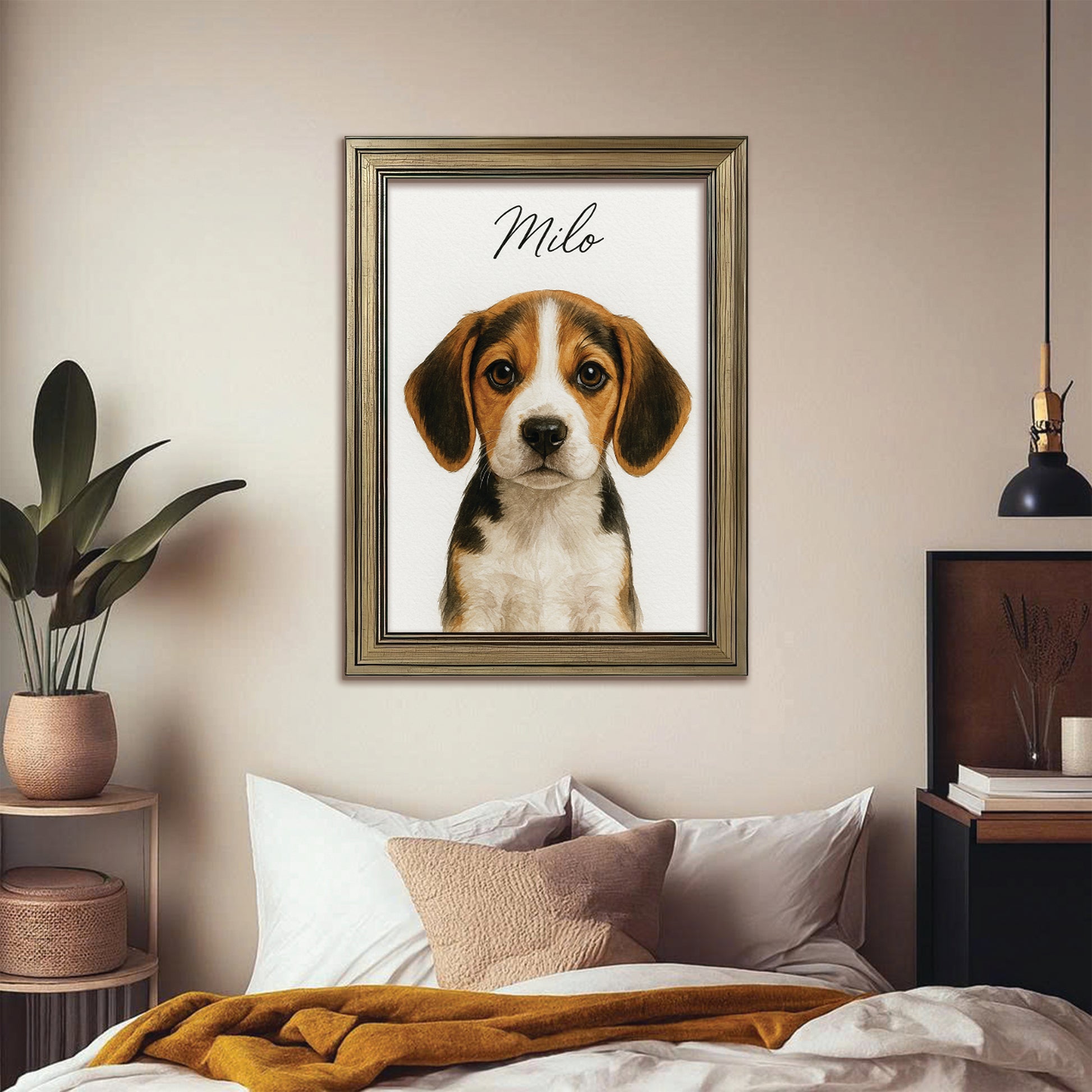 Custom Dog Portraint And With Name