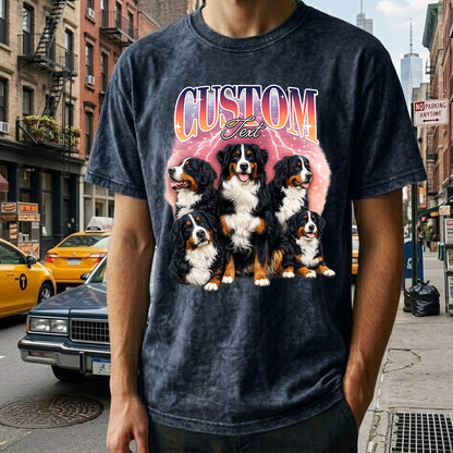 Custom Photo Pet Unisex T-Shirt, Personalized Dog Wash Shirt, Funny Custom Dog Face Tee Gift For Pet Lover THUC99
