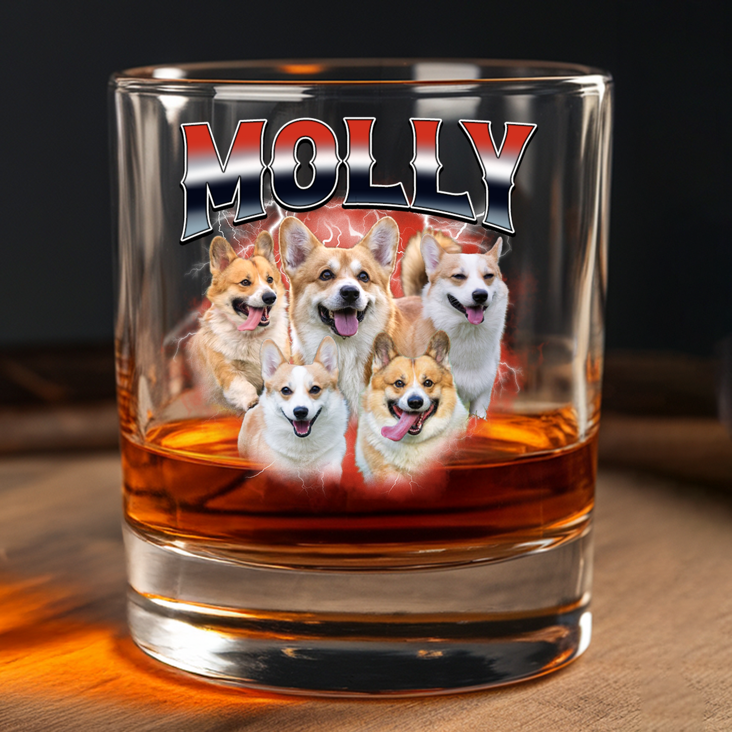 Custom Pet Photo Decanter, Personalized Pet Whiskey Glass, Pet Gift, Personalized Photo Dog Lover, Pet Gift