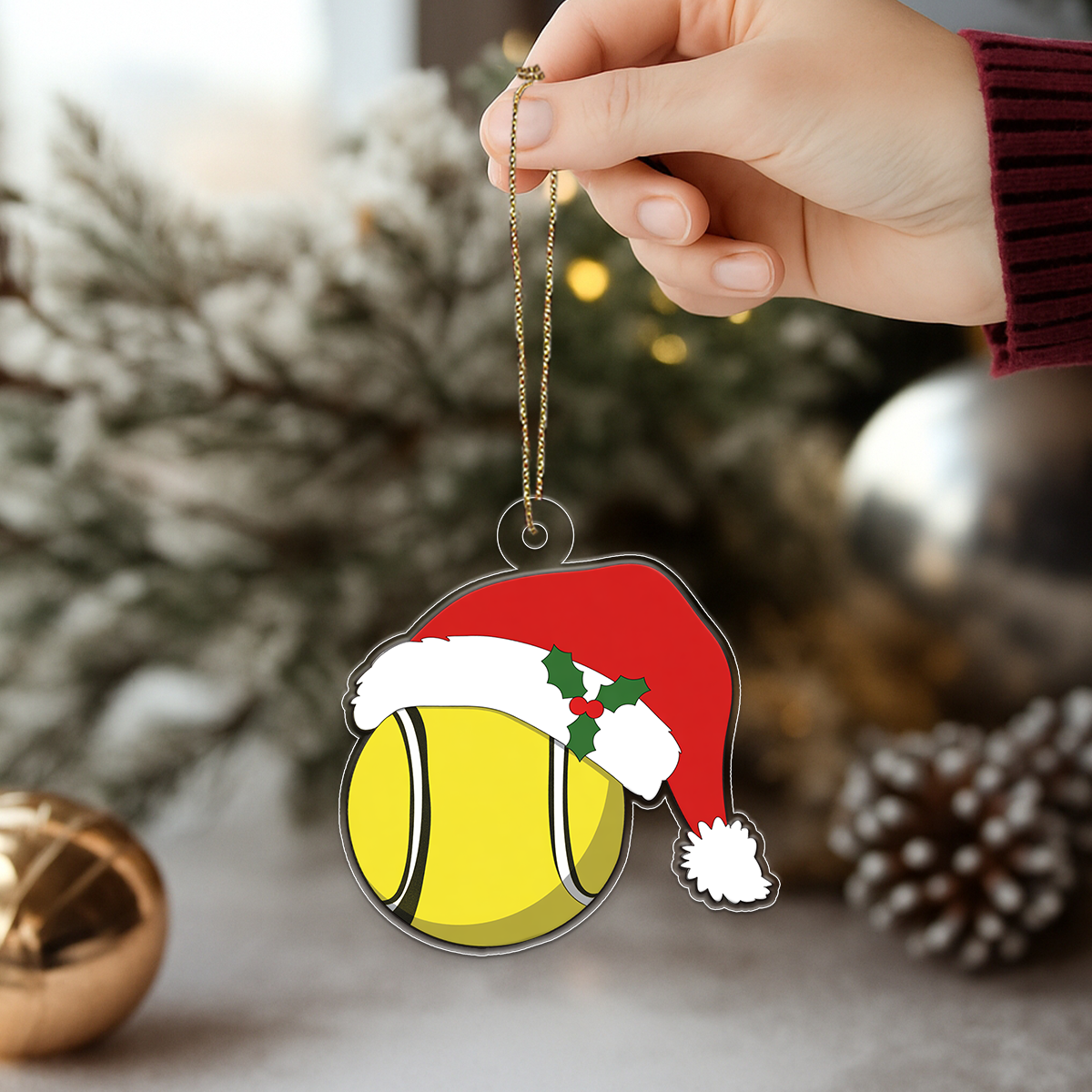 Personalized Tennis Santa