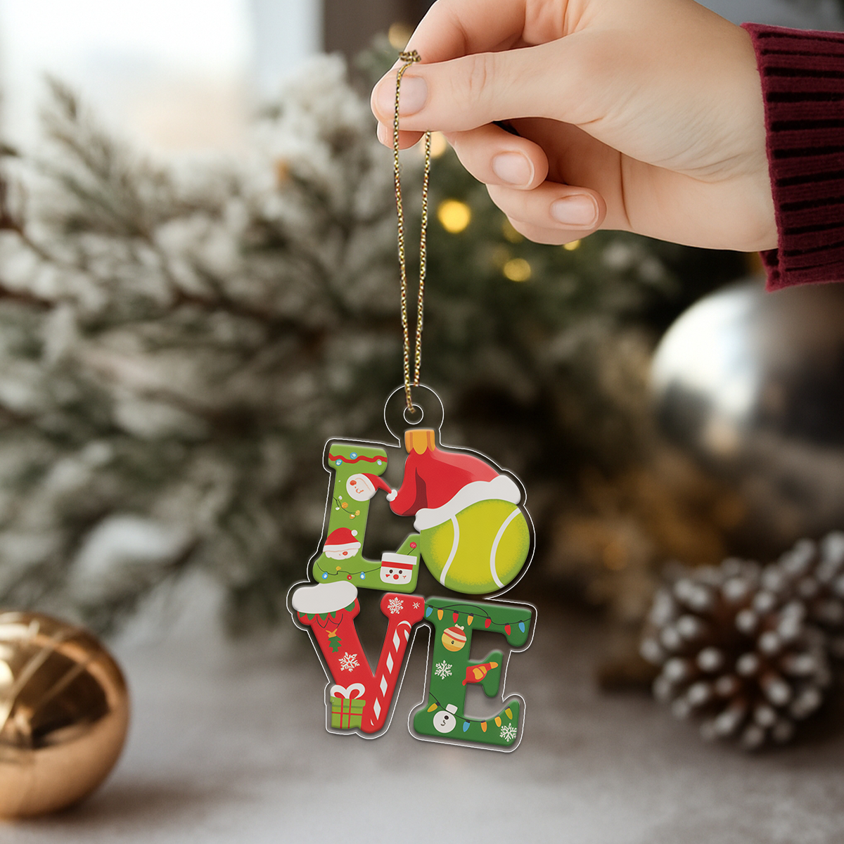 Personalized Tennis Ball Love