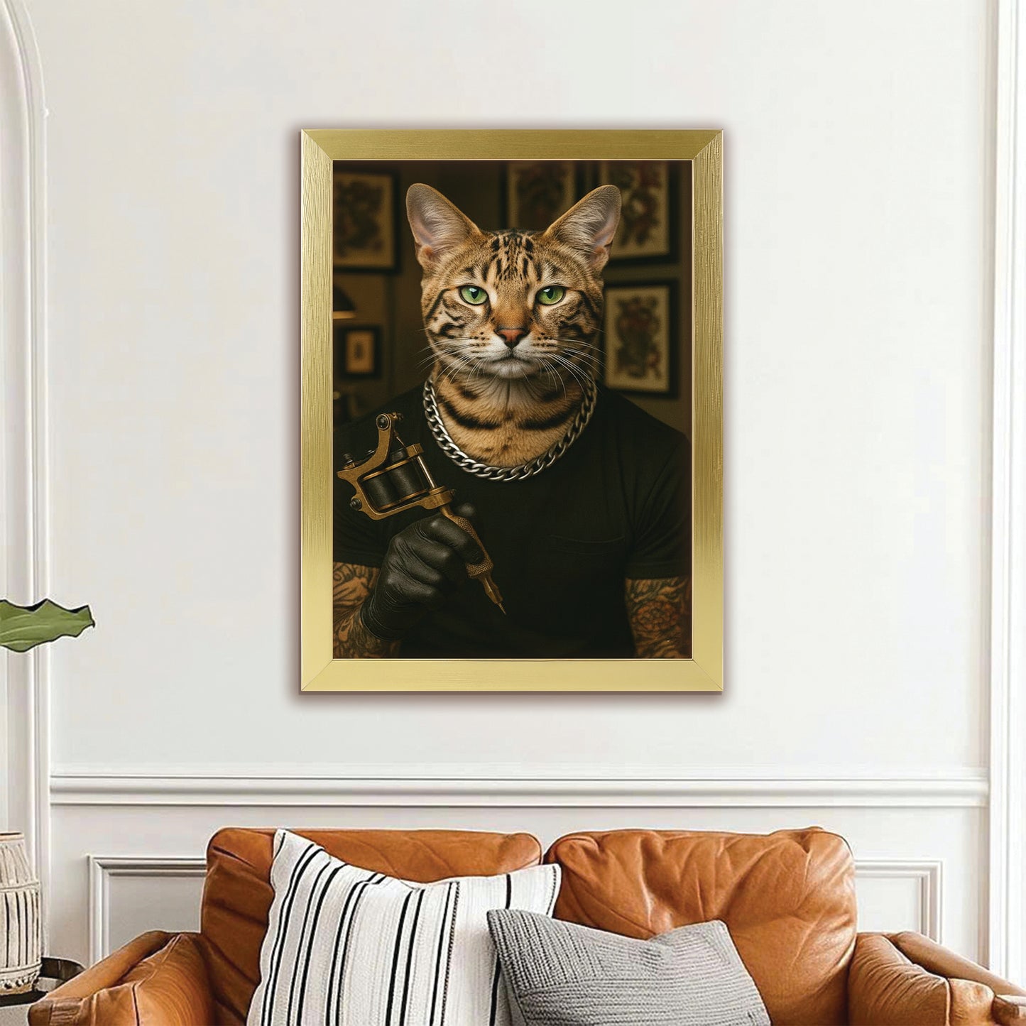 Custom Photo Tatoo Artist Cat Gift For Cat Lovers