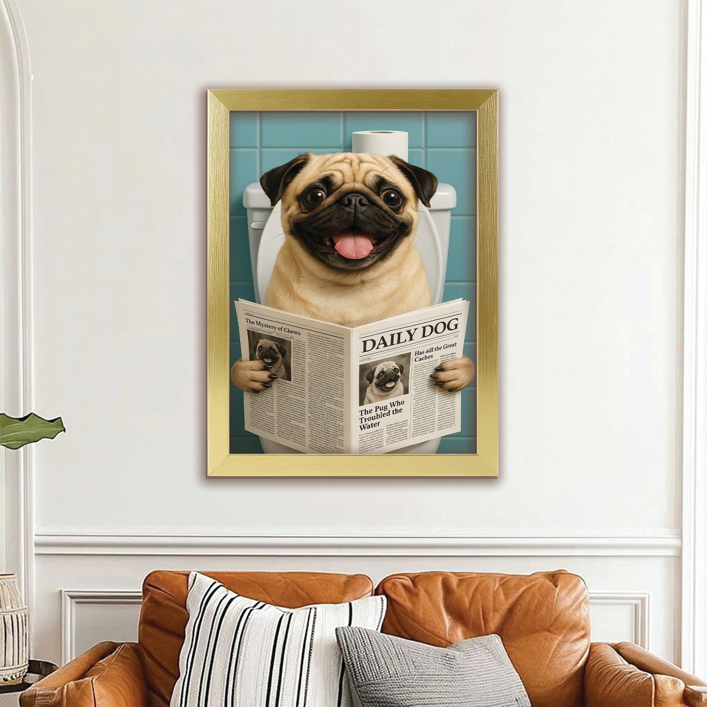 Custom Photo Dog Toilet Bathroom