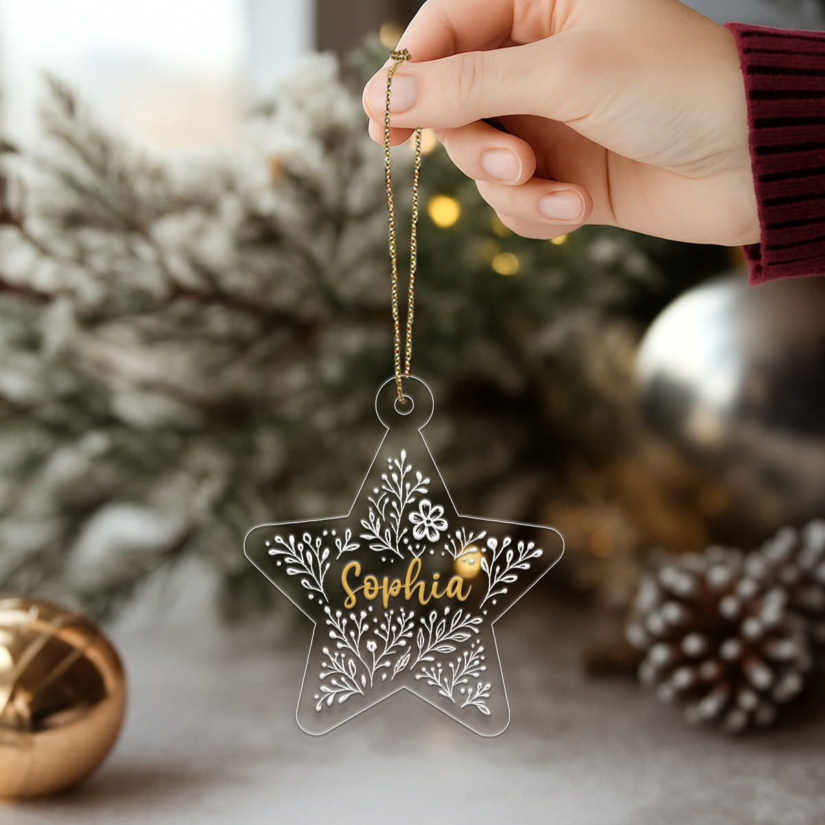 Personalized Star Shaped Christmas