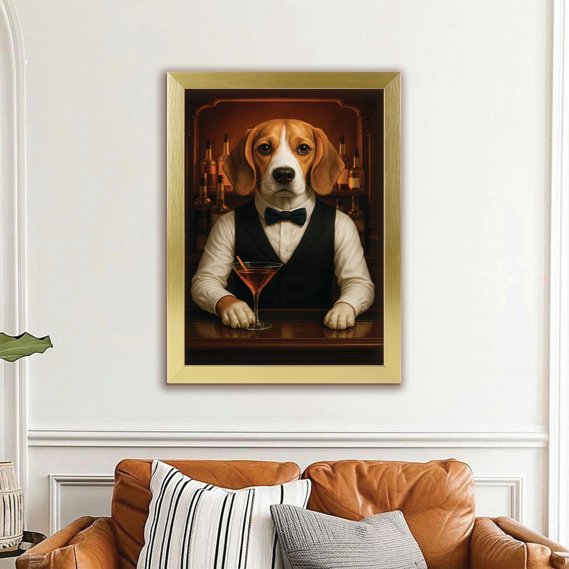 Personalized Dog Portrait Bartender