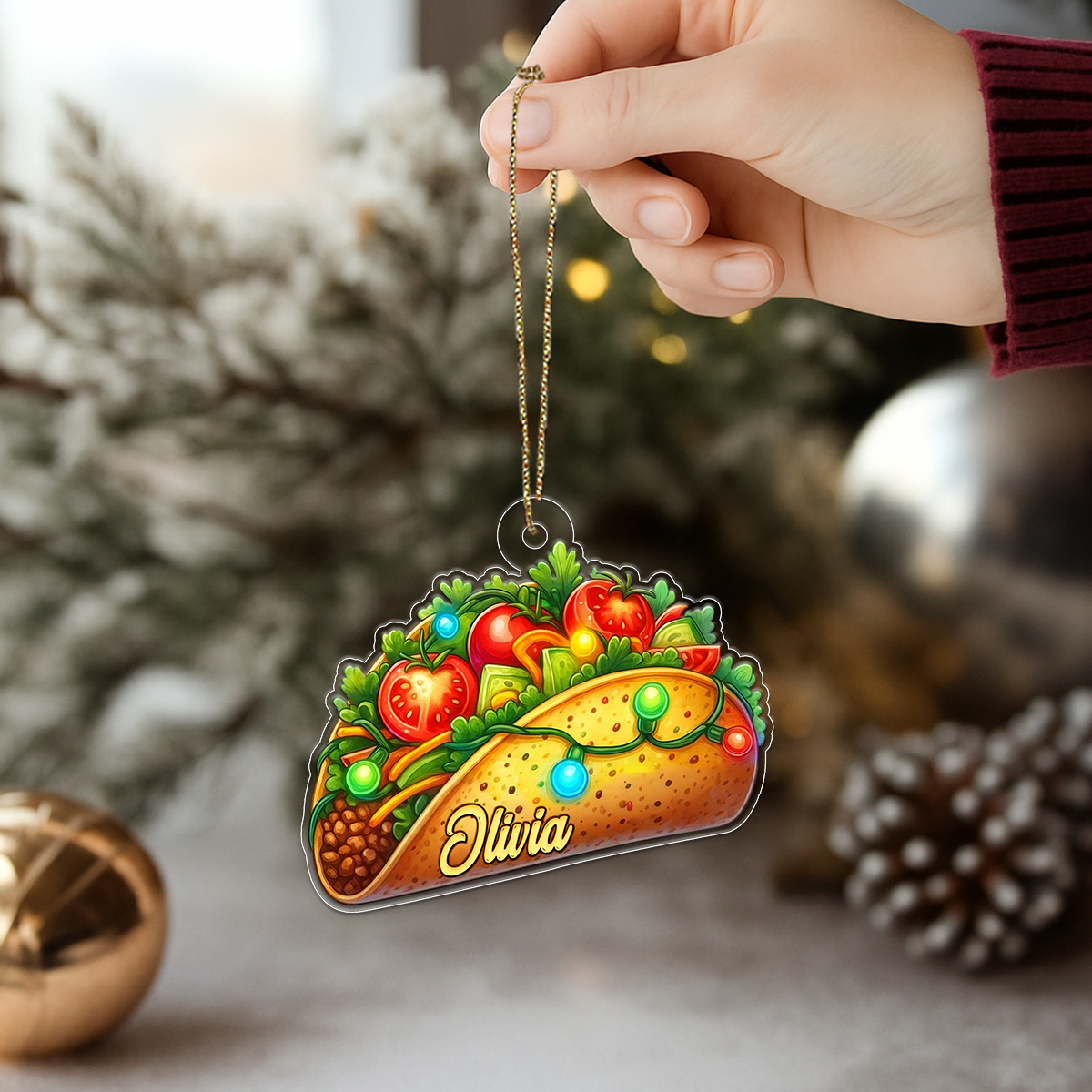Custom Name Tacos Christmas