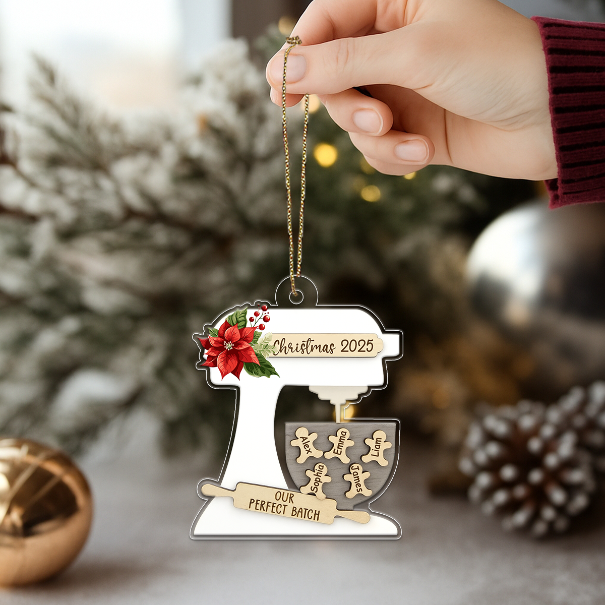 job acrylic ornament