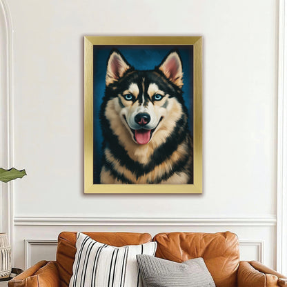 Custom Dog Deep Blue