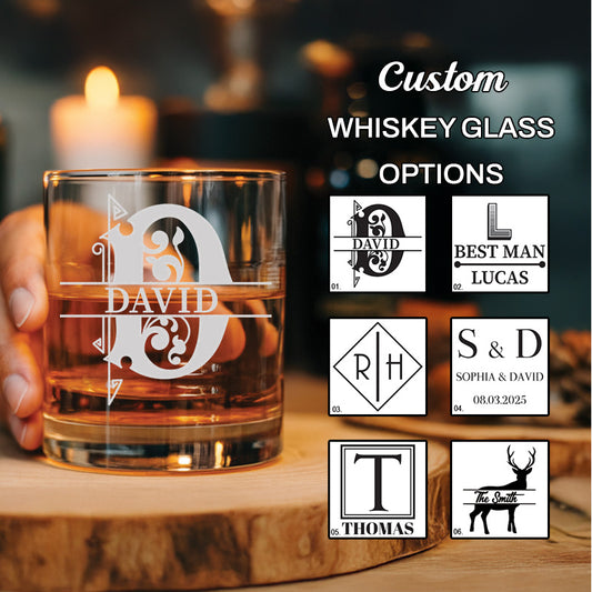 TNG180 Custom Wedding Whiskey Glass, Gift for Best Man, Groomsman Gift, Best Man Wedding Glass