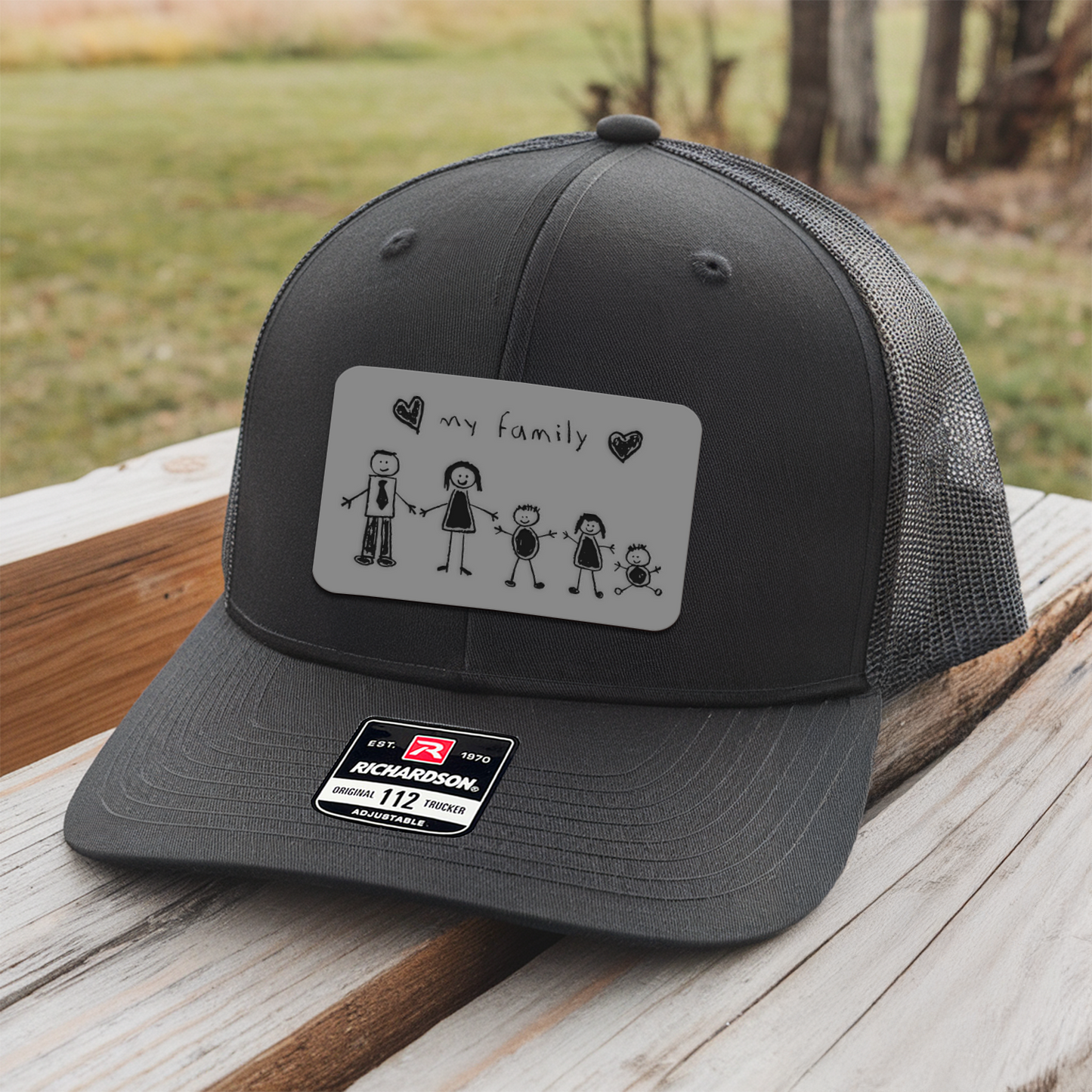 Personalized with Kids Art and Notes Kids Hat, Kids Custom Hats, Custom Infant Toddler Kids Youth Trucker Hat TNNK02