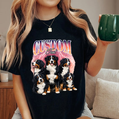 Custom Photo Pet Unisex T-Shirt, Personalized Dog Wash Shirt, Funny Custom Dog Face Tee Gift For Pet Lover THUC99