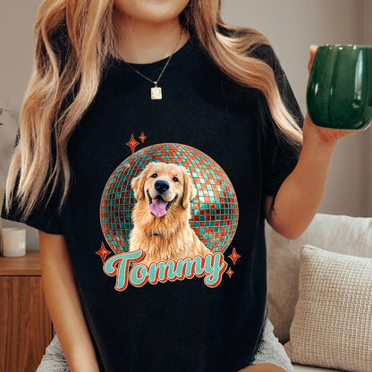 Custom Pet Photo T-Shirt, Dog Lover Unisex Wash Shirt THUC99