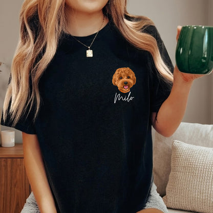 Custom Photo Dog Unisex T-Shirt, Personalized Pet Wash Shirt THUC99