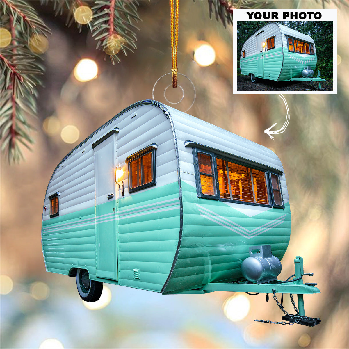 Custom Photo Horse Riding Equestrian Ornament | Custom Photo Family Acrylic Christmas Tree Decoration Gift THH22