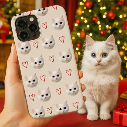 Custom Pet Cat Phone Case – Cat Owner Gift – Personalized Pet Keepsake THUC99M20