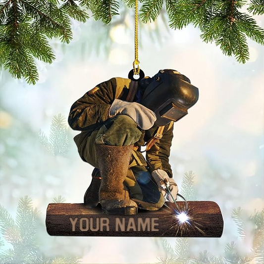 Custom Welder Style 05 Christmas Ornament