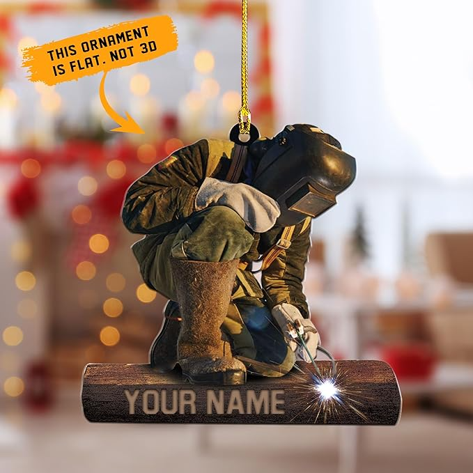 Custom Welder Style 05 Christmas Ornament