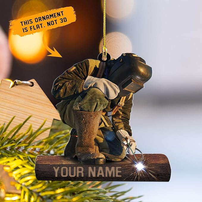 Custom Welder Style 05 Christmas Ornament