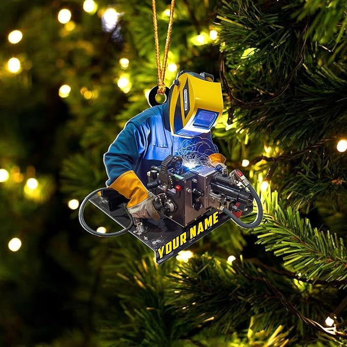 Custom Welder Style 06 Christmas Ornament