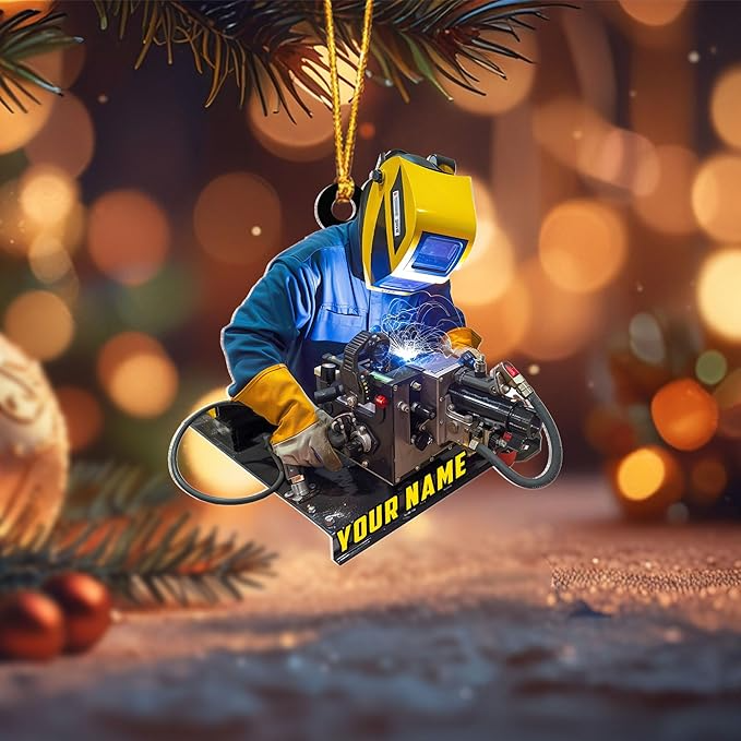 Custom Welder Style 06 Christmas Ornament