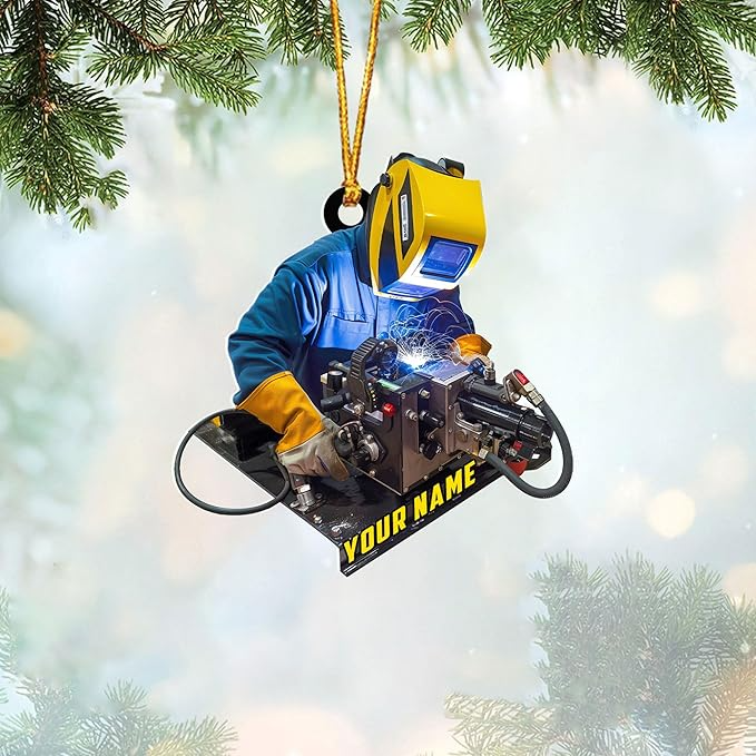 Custom Welder Style 06 Christmas Ornament