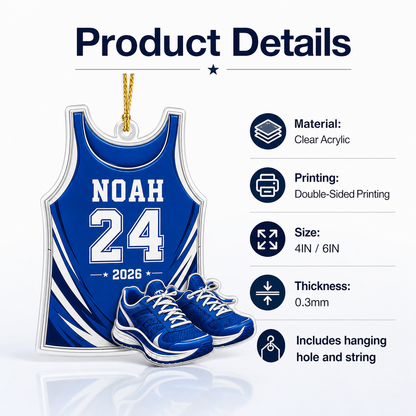 Custom Runner Acrylic - Numbered Singlet and Shoes
