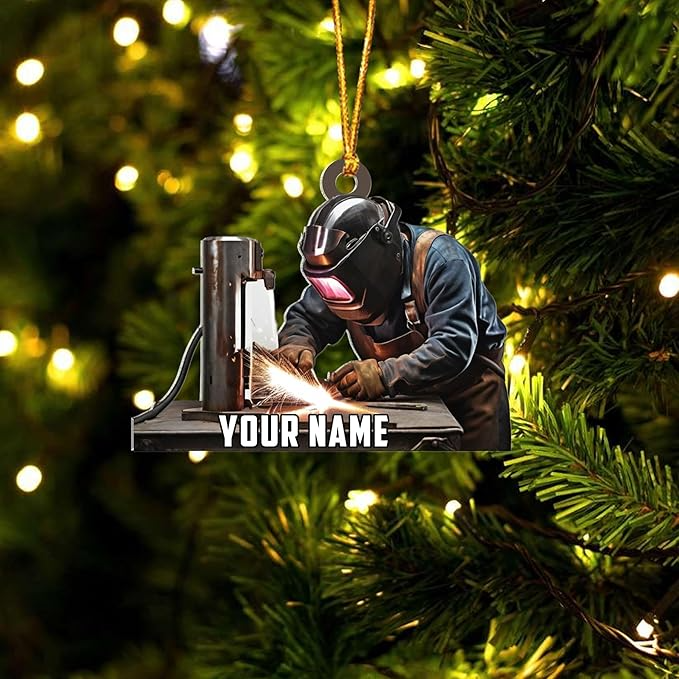 Custom Welder Style 07 Christmas Ornament