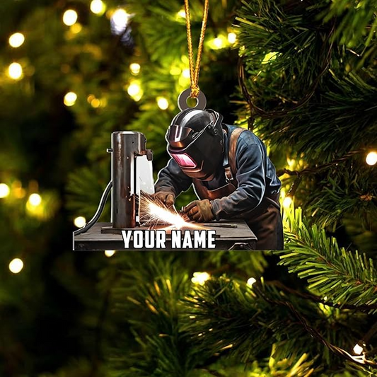 Custom Welder Style 07 Christmas Ornament
