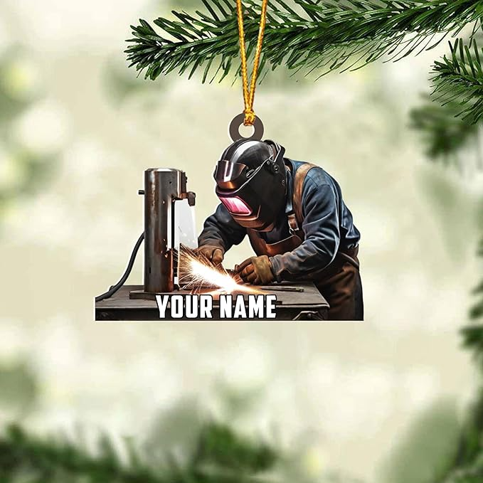 Custom Welder Style 07 Christmas Ornament