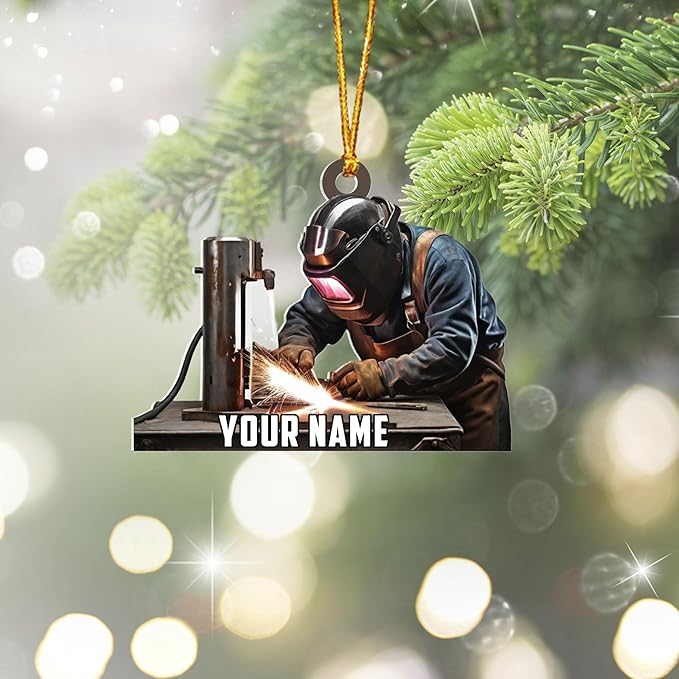Custom Welder Style 07 Christmas Ornament