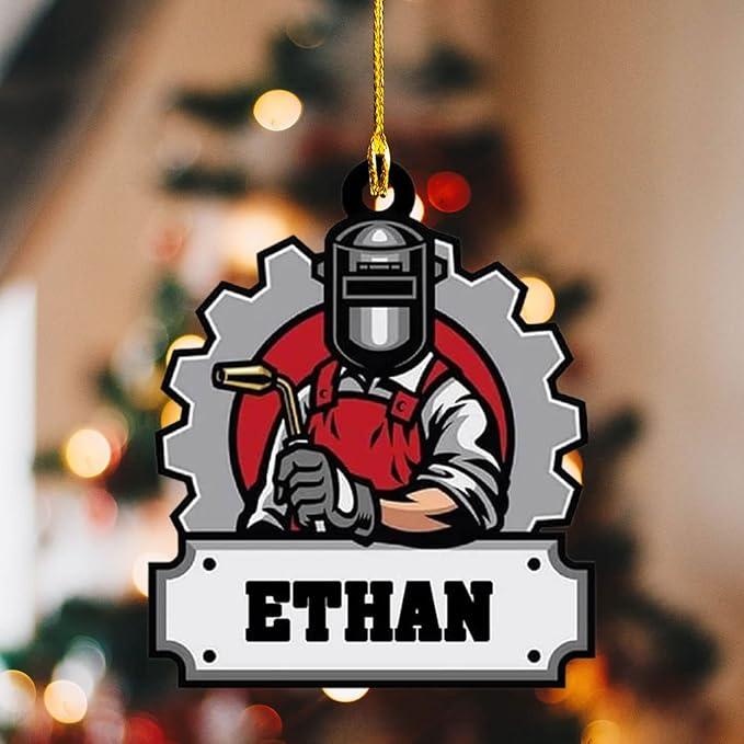 Custom Welder Style 05 Christmas Ornament