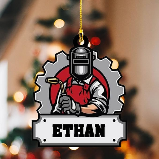 Custom Welder Style 05 Christmas Ornament