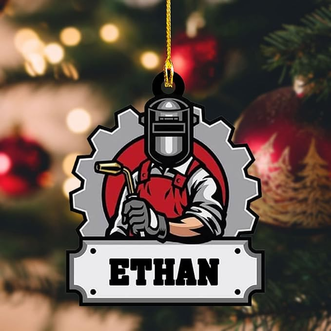 Custom Welder Style 05 Christmas Ornament