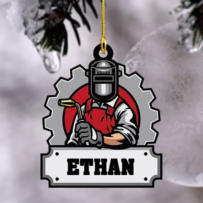 Custom Welder Style 05 Christmas Ornament