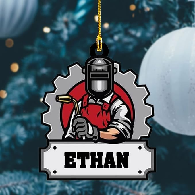 Custom Welder Style 05 Christmas Ornament