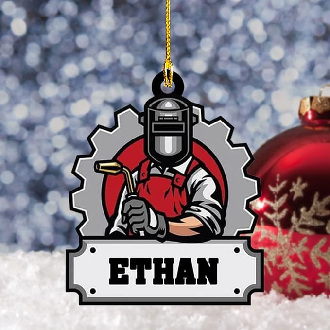 Custom Welder Style 05 Christmas Ornament
