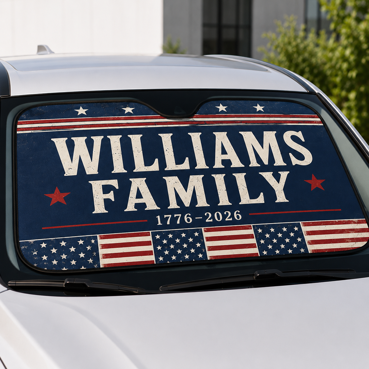 Personalized Dad Car Windshield Sun Shade, Custom Car Sun Shade for Dad, Gift For Dad TOM99