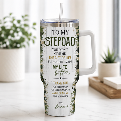 Custom To My Dad 40oz Tumbler, Personalized Dad Tumbler, Father’s Day Gift TOM99