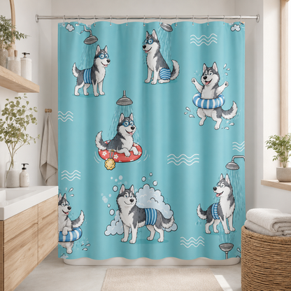 Custom Photo Dog Shower Curtain | Gift For Dog Lovers
