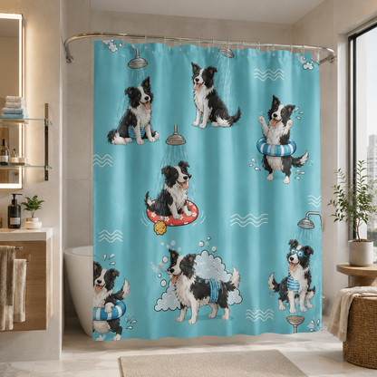 Custom Photo Dog Shower Curtain | Gift For Dog Lovers