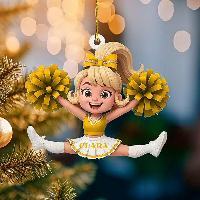 Custom Cheerleaders Style 18 Christmas Ornament
