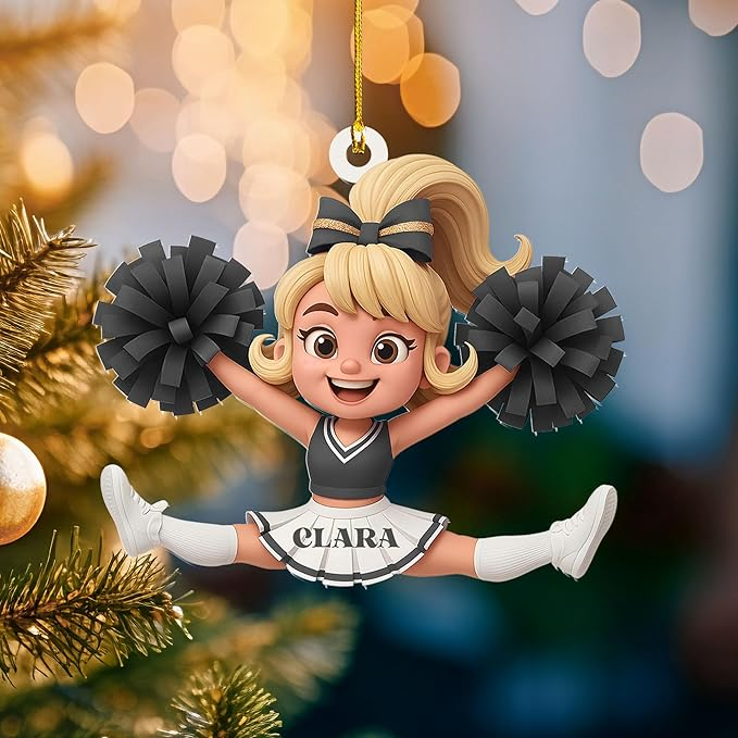 Custom Cheerleaders Style 18 Christmas Ornament