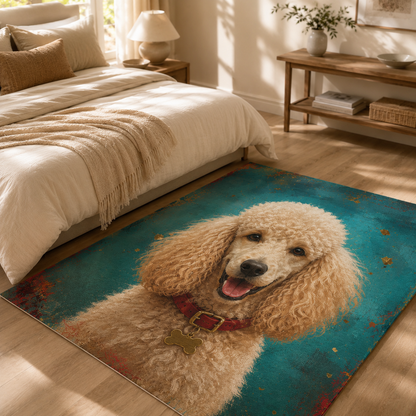 Custom Photo Dog Area Rug | Gift For Dog Lovers
