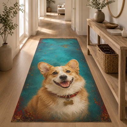 Custom Photo Dog Area Rug | Gift For Dog Lovers